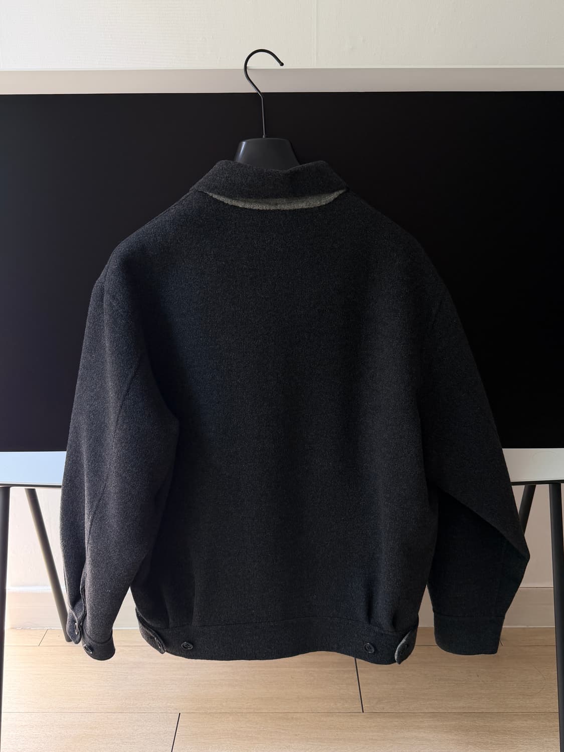 입생로랑 90s 빈티지 퍼카라 울자켓 상품이미지2