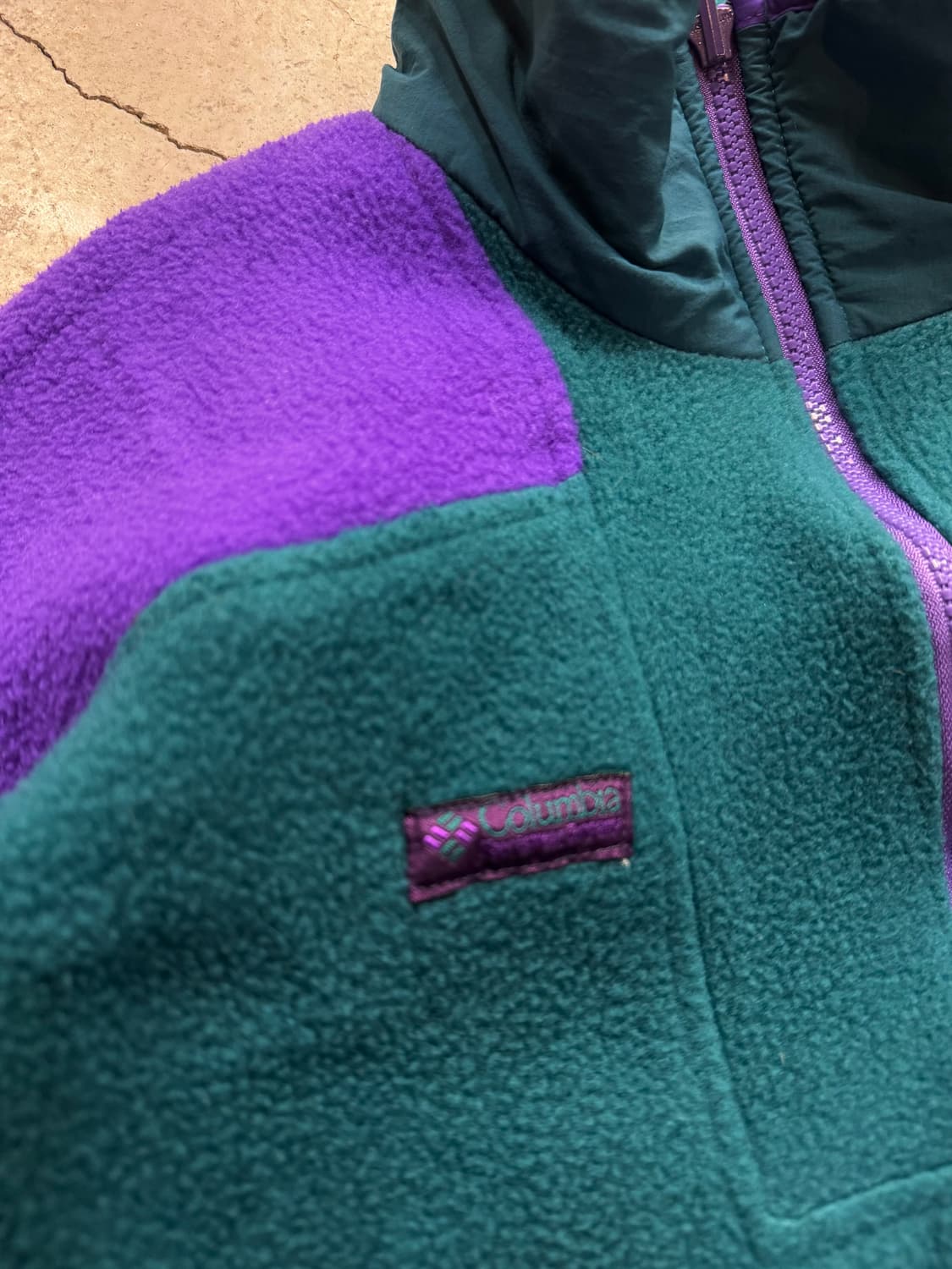 90s 컬럼비아 헤비웨이트 플리스 집업자켓 상품이미지4