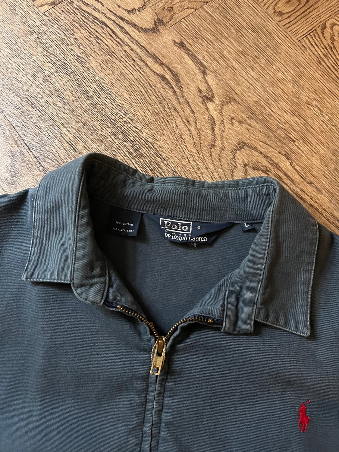 [L]90's 폴로 랄프로렌 워시드 패트롤 블루 베이포트 자켓 상품이미지2