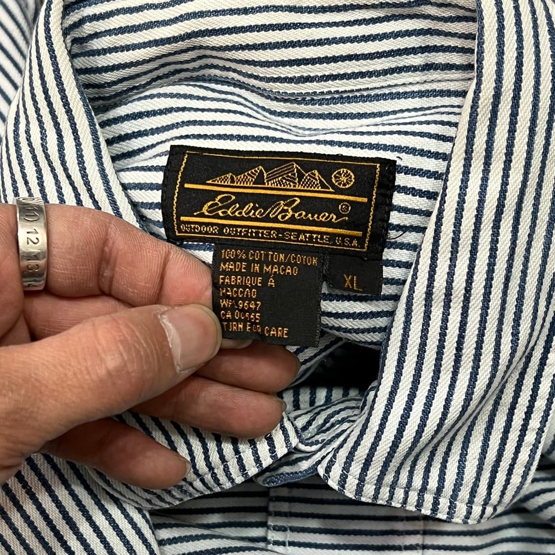  에디바우어 워크 스트라이프 셔츠 y15002 상품이미지5