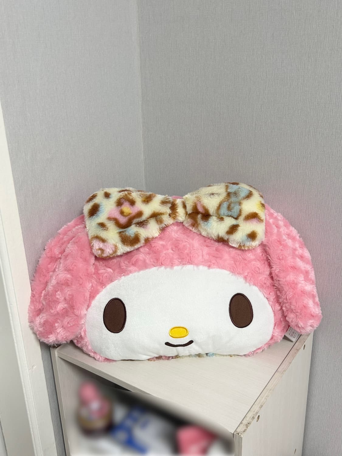 마이멜로디 로즈보아 호피무늬 쿠션 히메갸루 라떼갸루 큐롯 아가일 방꾸 상품이미지1