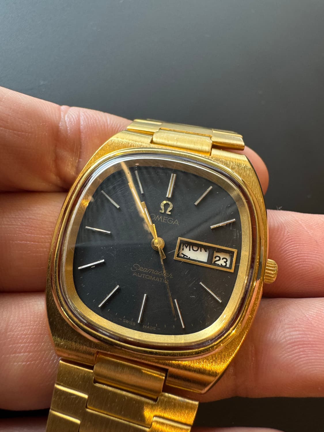 [OMEGA] 오메가 빈티지 씨마스터 테레비 고구마 금장 상품이미지2