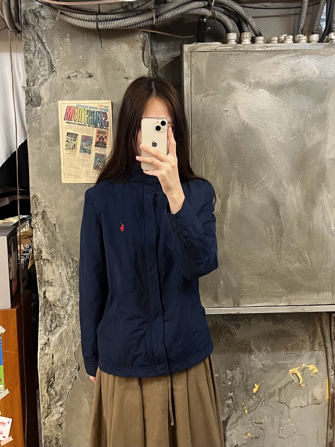 폴로 랄프로렌 바람막이 네이비 L #csz725 상품이미지2