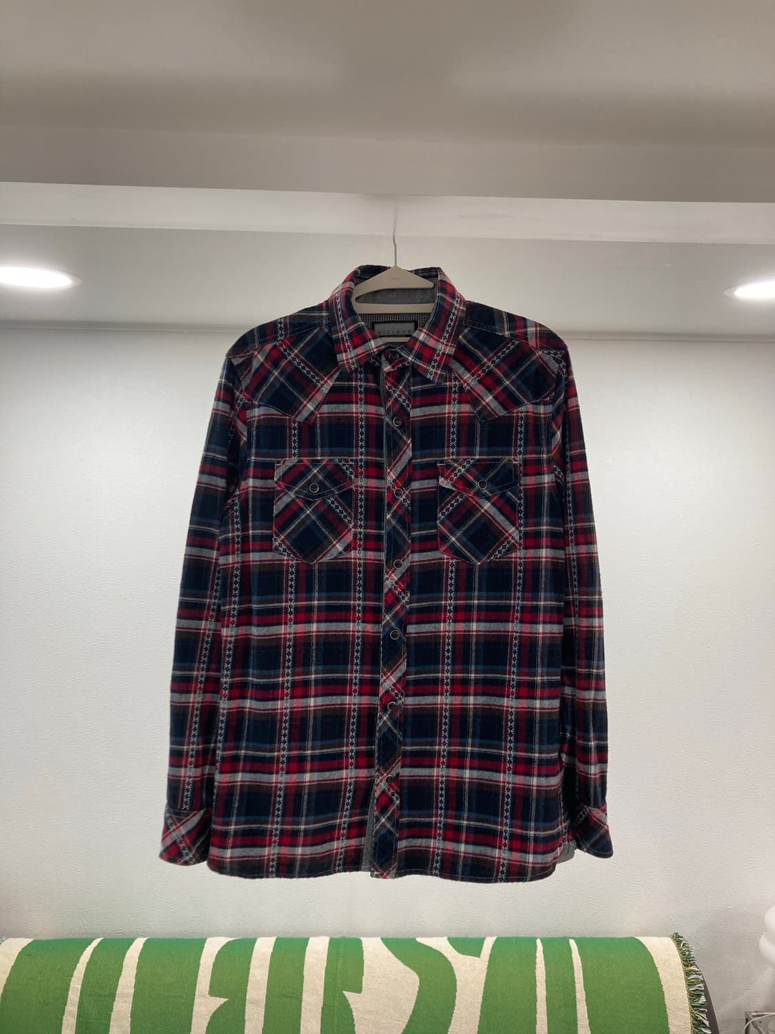 VILLAND 웨스턴 체크 셔츠 상품이미지2