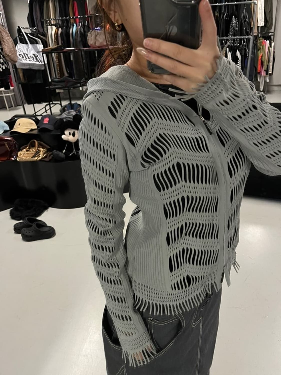 HIROKO BIS cut out hood zip up  상품이미지1