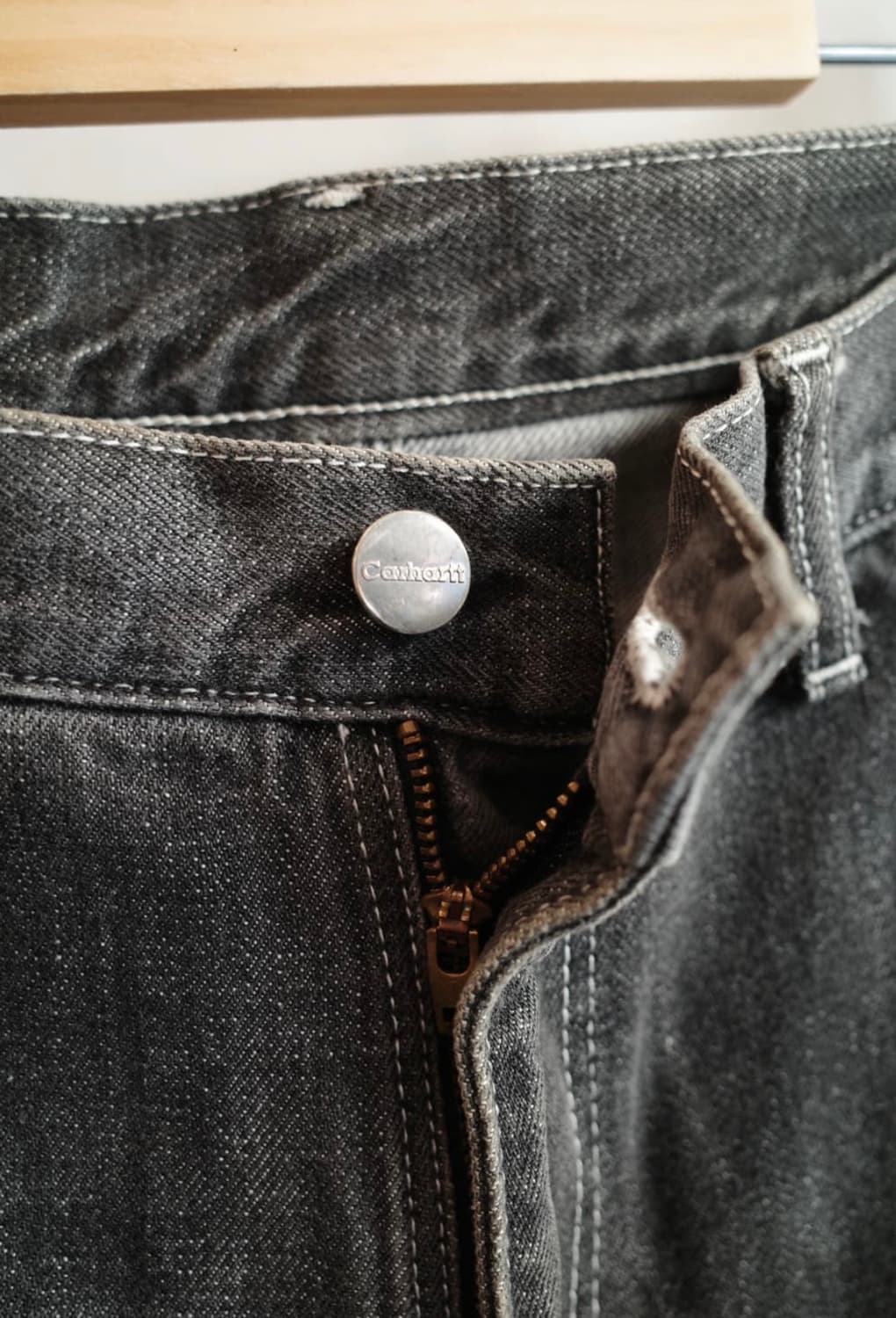 Carhartt 칼하트 흑청 카펜터 데님팬츠 34인치 상품이미지9