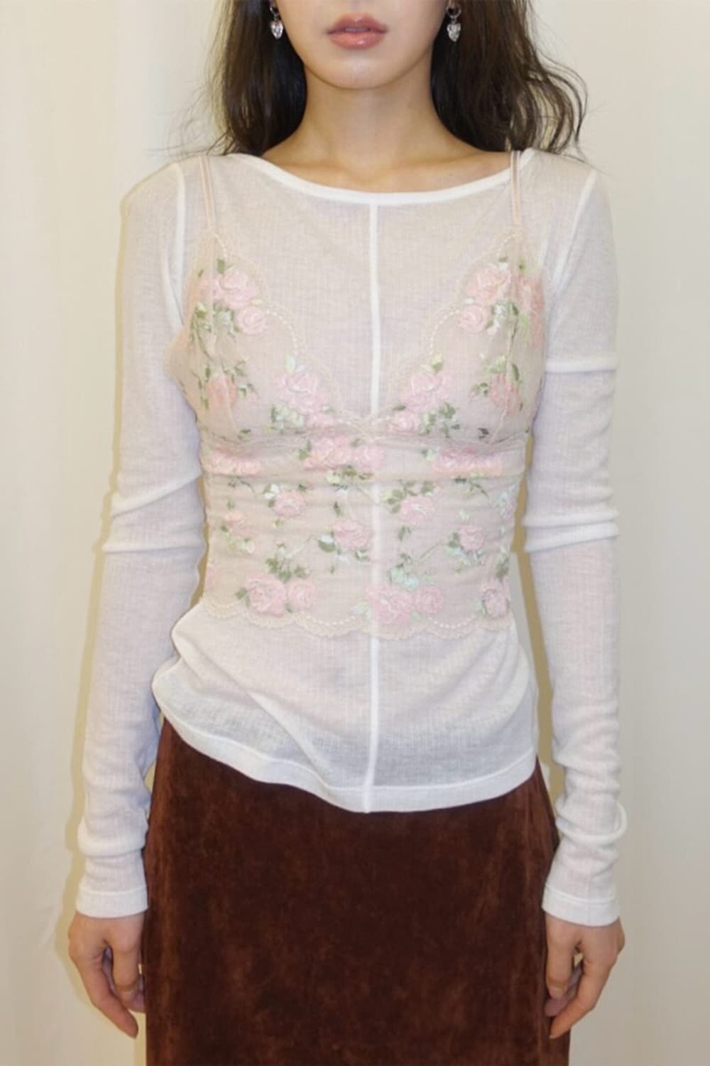 누아누/Rose Camisole_Apricot(사이즈3) 상품이미지2