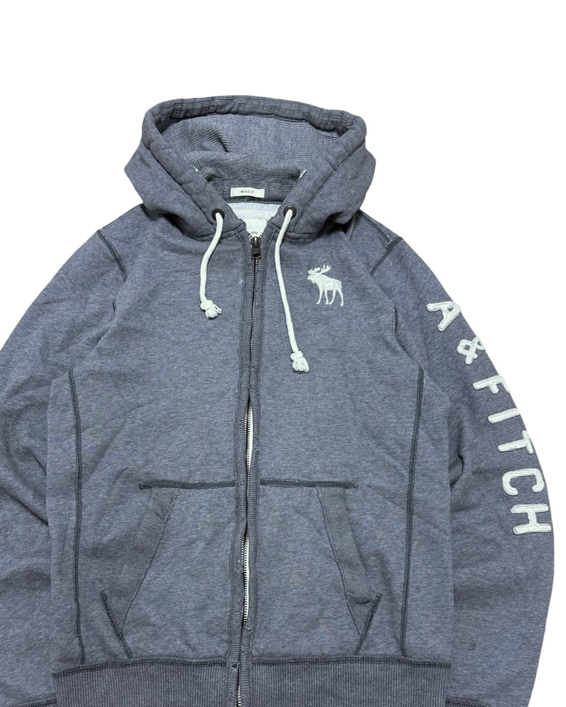 아베크롬비 회색 후드집업 상품이미지2