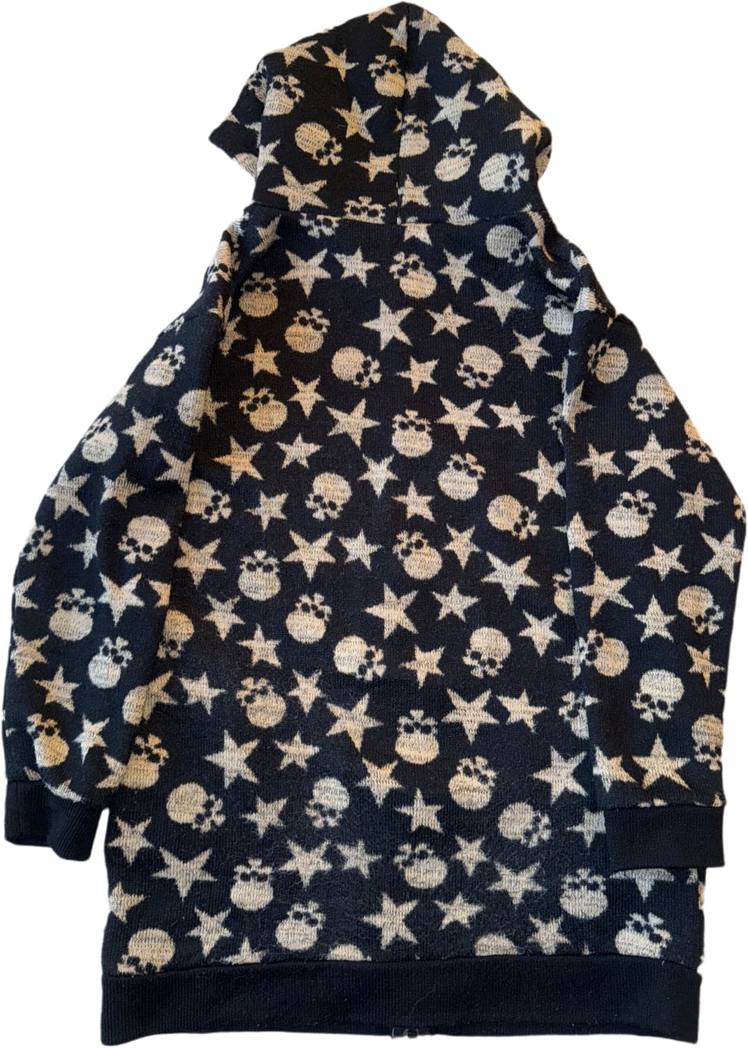 해골패턴 Y2K 갸루스타일 후드집업 상품이미지2