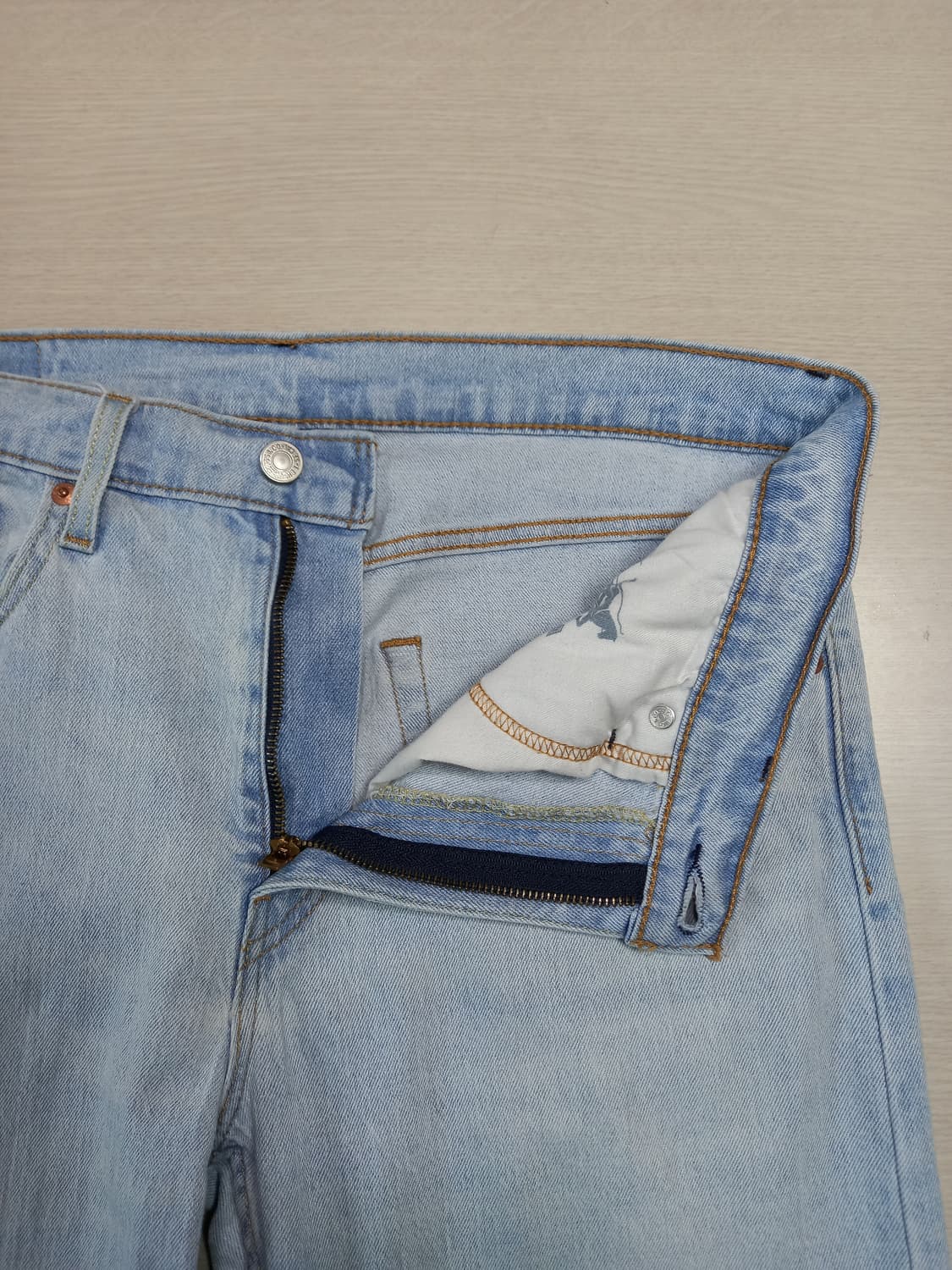 33 리바이스502 워싱스판 슬림일자 연청 33-458 상품이미지7