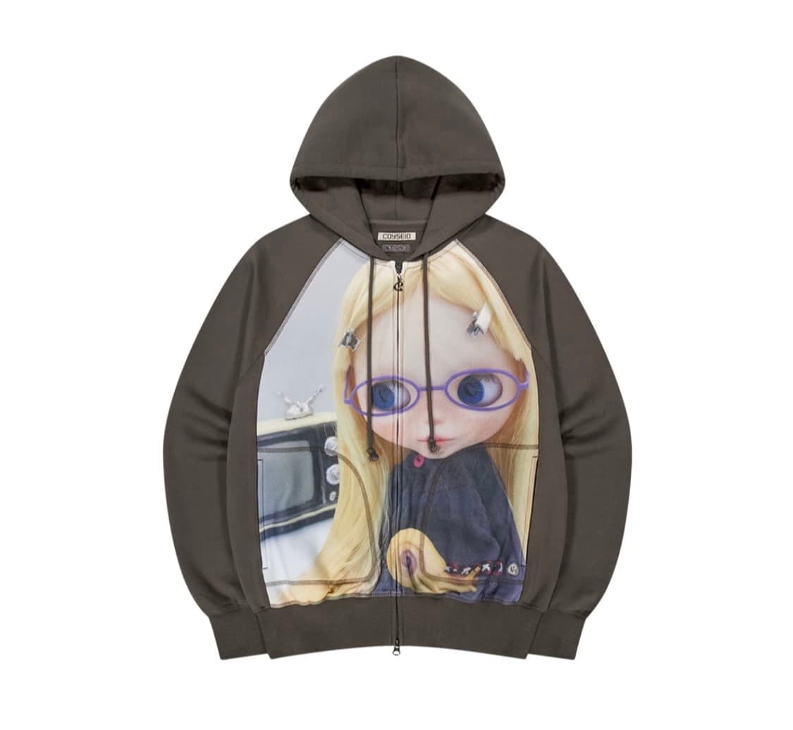 코이세이오 브라이스 후드집업 브라운 상품이미지1