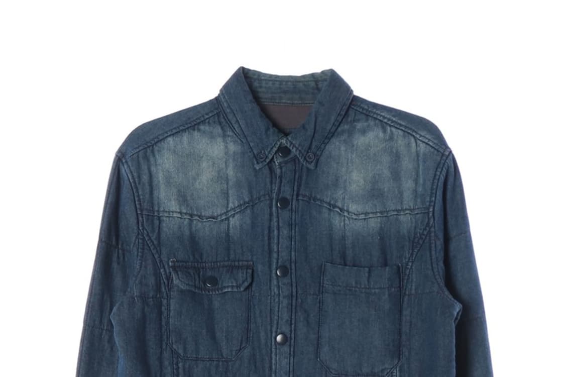 코데즈컴바인 포맨 워싱 데님 누빔 셔츠 M 상품이미지4