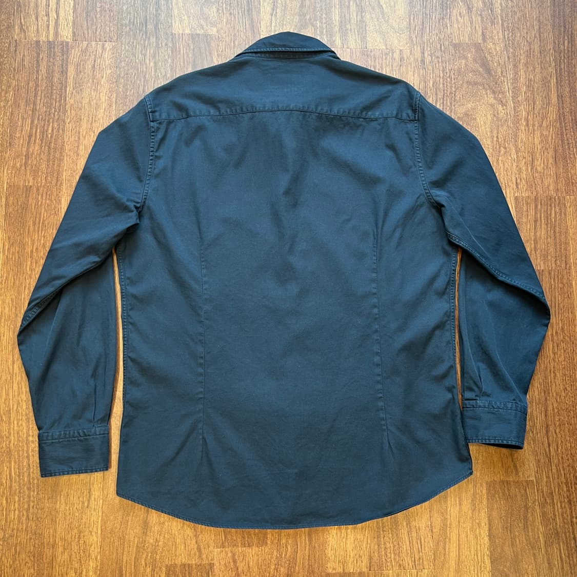 [2XL]마시모두띠 네이비 코튼 셔츠 상품이미지6