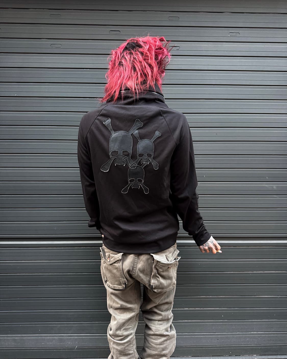 Roen – Skull Leather Patch Zip Hoodie 상품이미지9