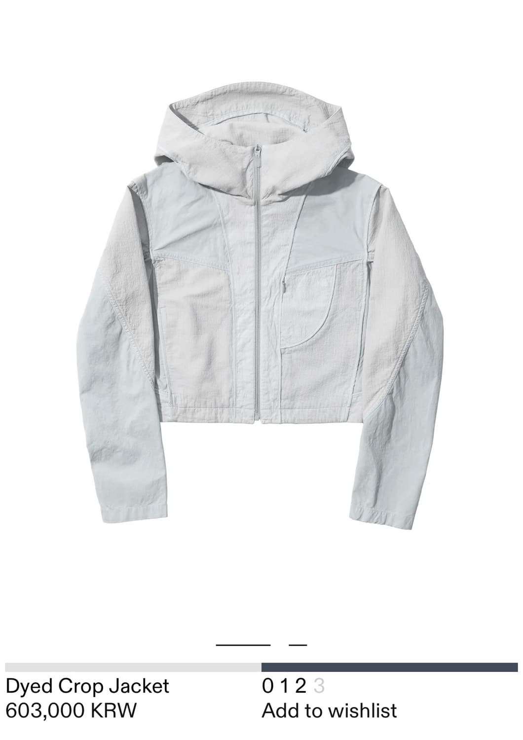 Hyein Seo Dyed Crop Jacket 1size 상품이미지1