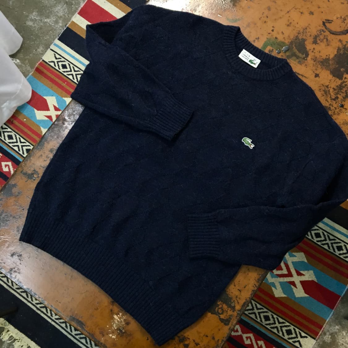 90s 라코스테 네이비 울 니트 스웨터 남성 105 110 사이즈  상품이미지2