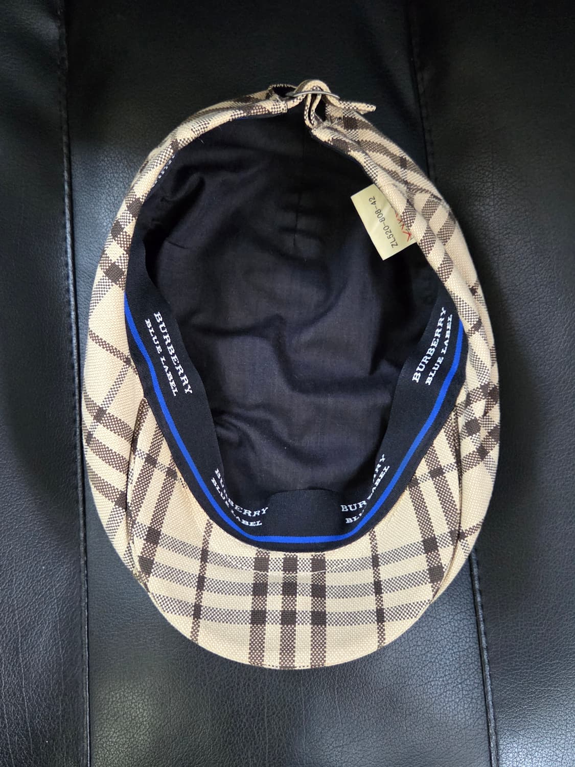 (정품) [버버리] 블루라벨 베이지 노바체크 헌팅캡 | 00087 상품이미지6