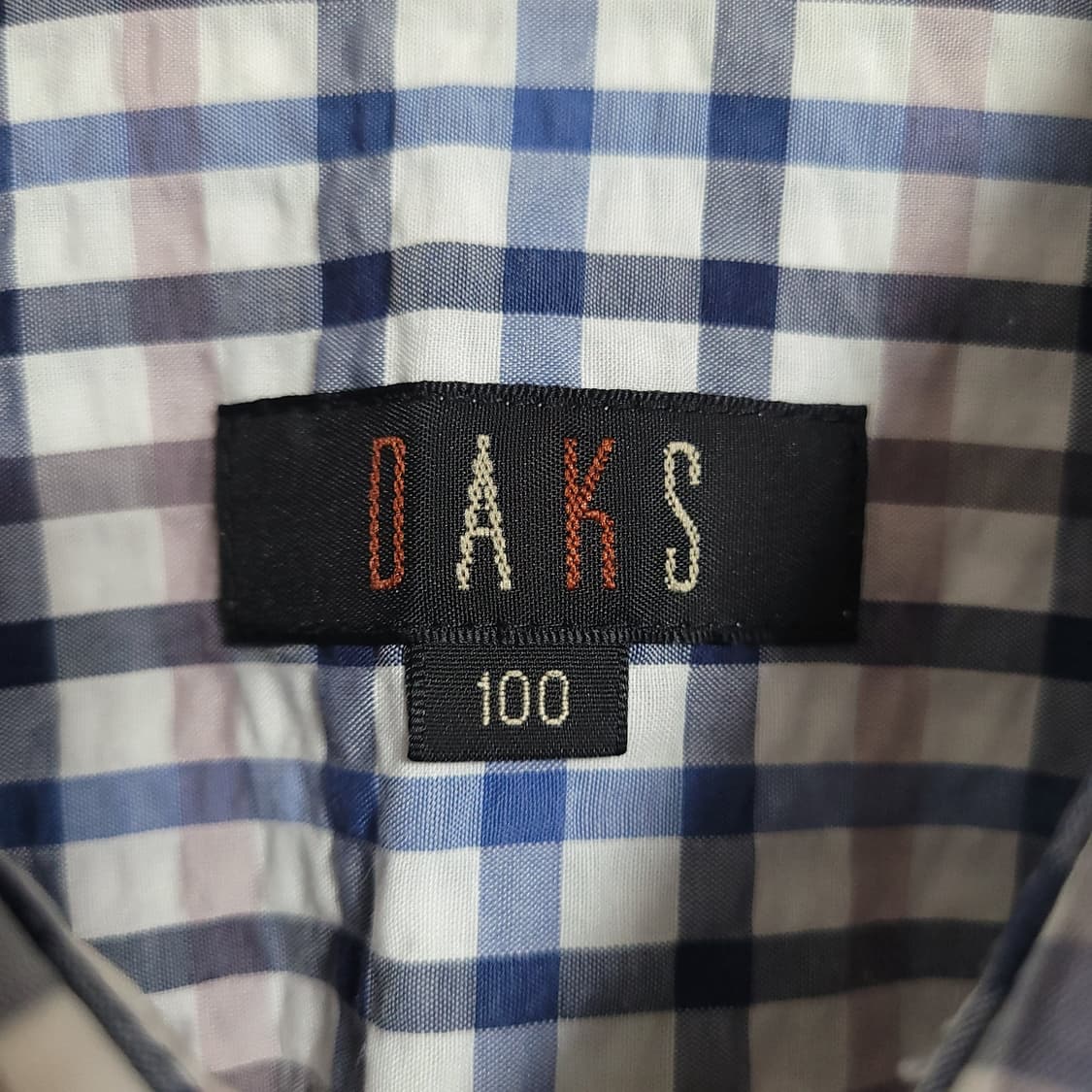 (100) DAKS 닥스 체크 반팔 셔츠 남방 상품이미지2