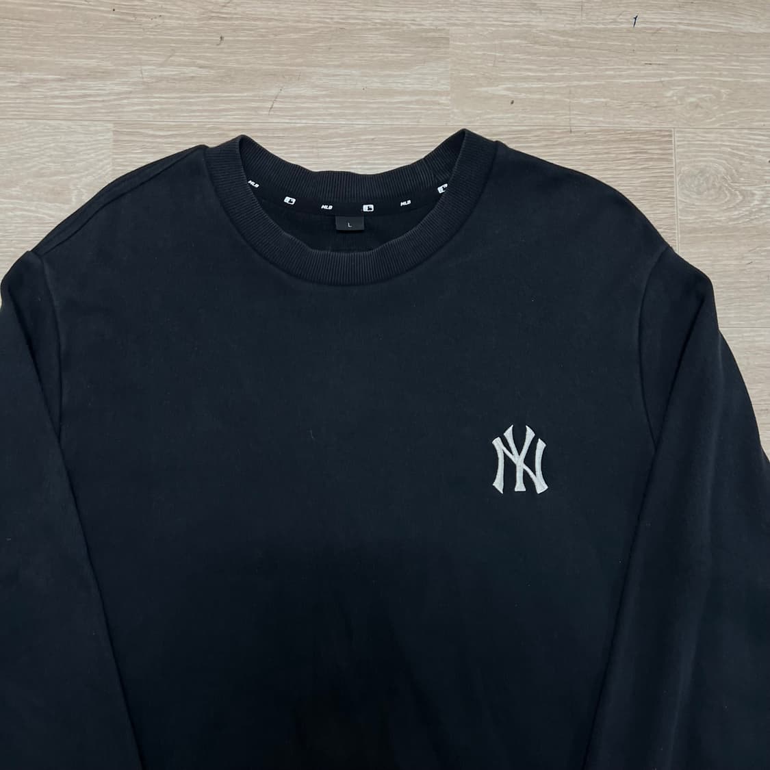 MLB 뉴욕 양키스 NY 빅로고 맨투맨 크루넥 티셔츠 [블랙] L/100 상품이미지2