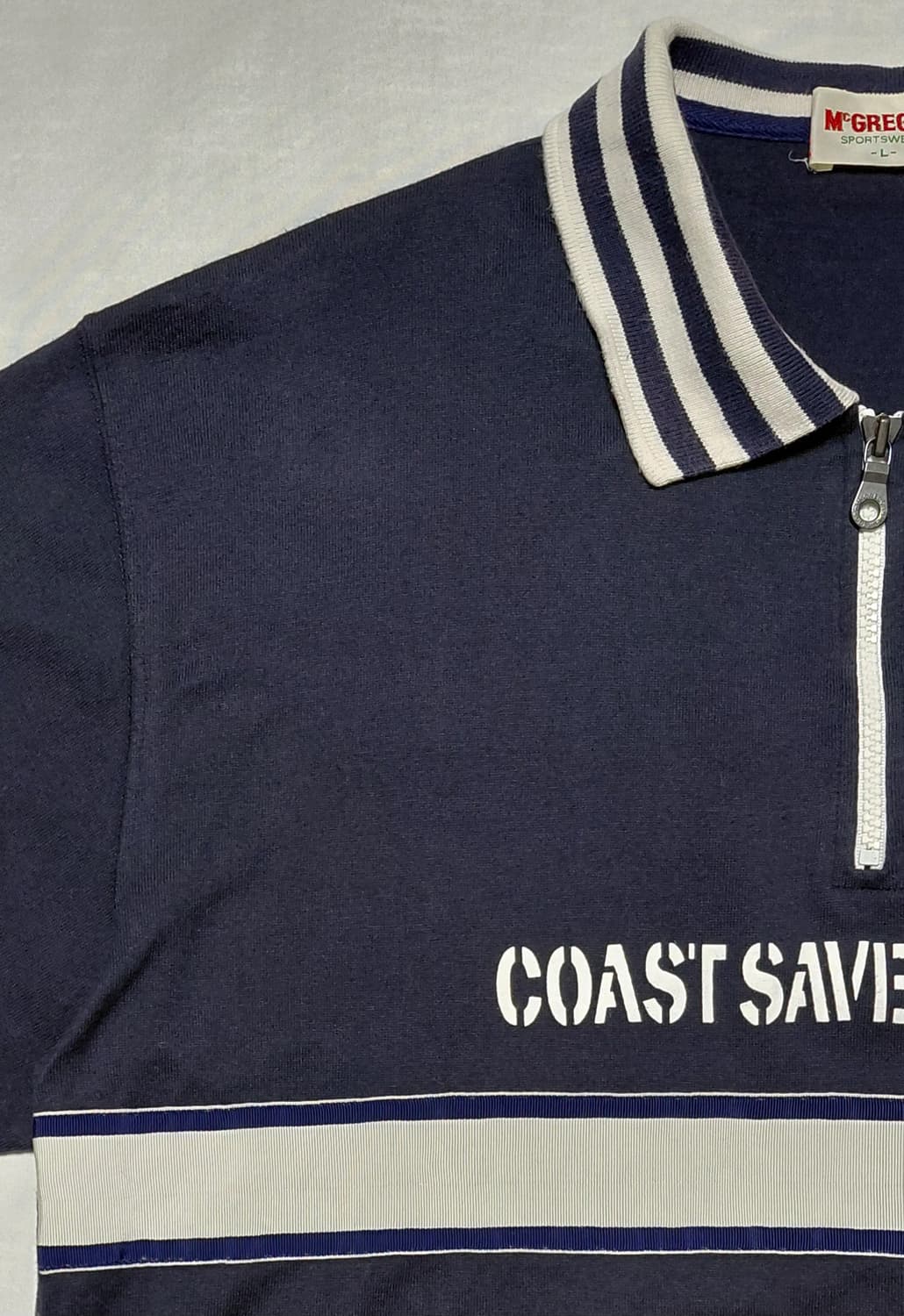 맥그리거(McGREGOR) 빈티지 반집업 카라 티셔츠 (L) 상품이미지2