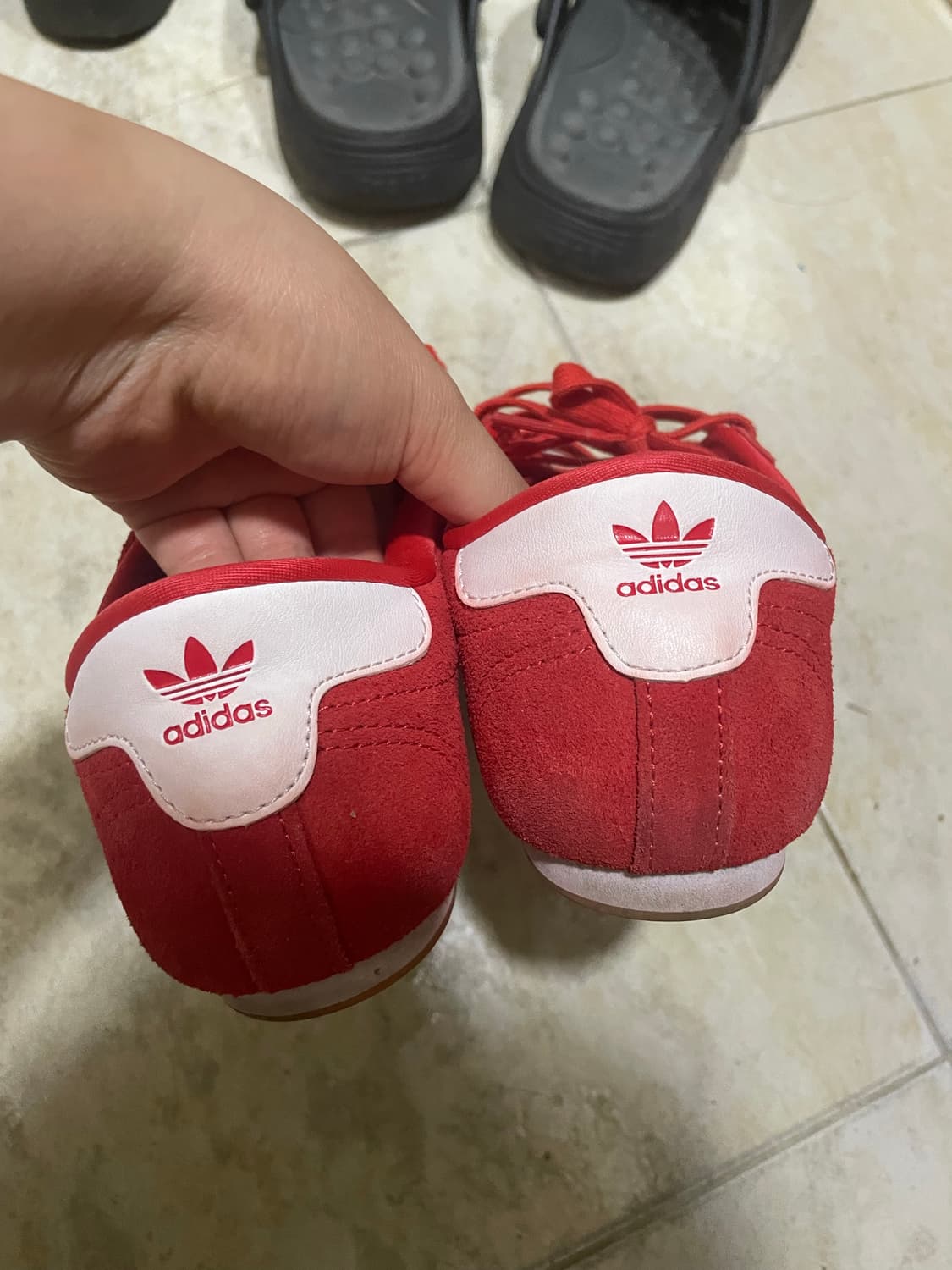 아디다스 태권도레이스 스니커즈 레드230 상품이미지3