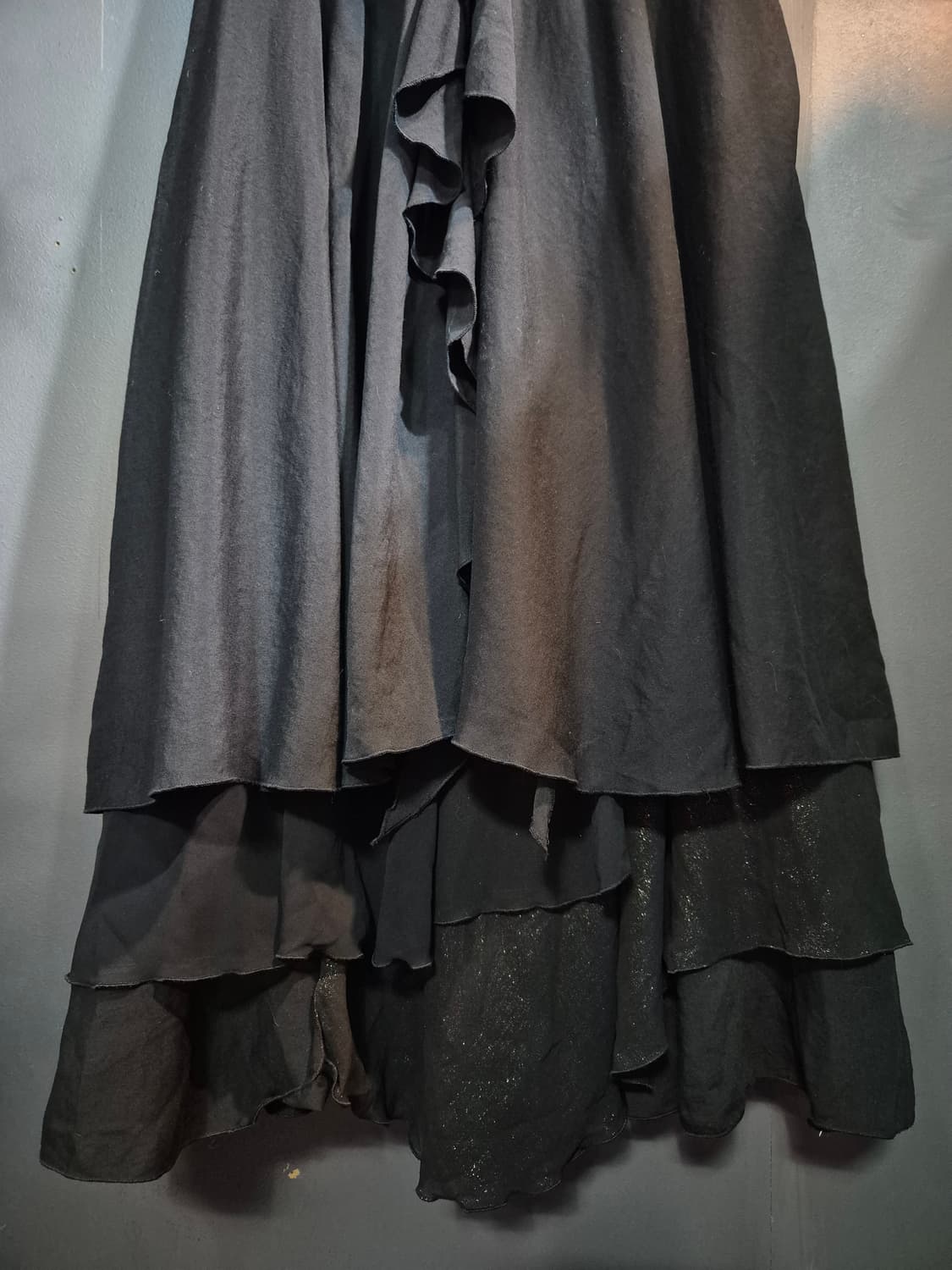 디자이너 DOHYUN 블랙 프릴 원피스 S 상품이미지5