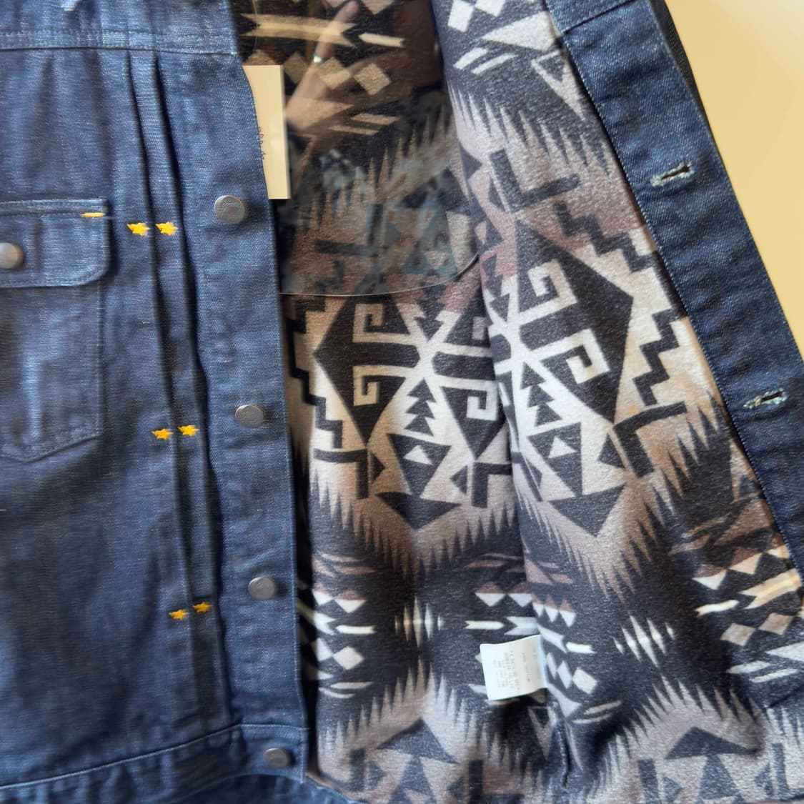 베이프 펠트 엔틱 안감 데님 자켓 상품이미지3