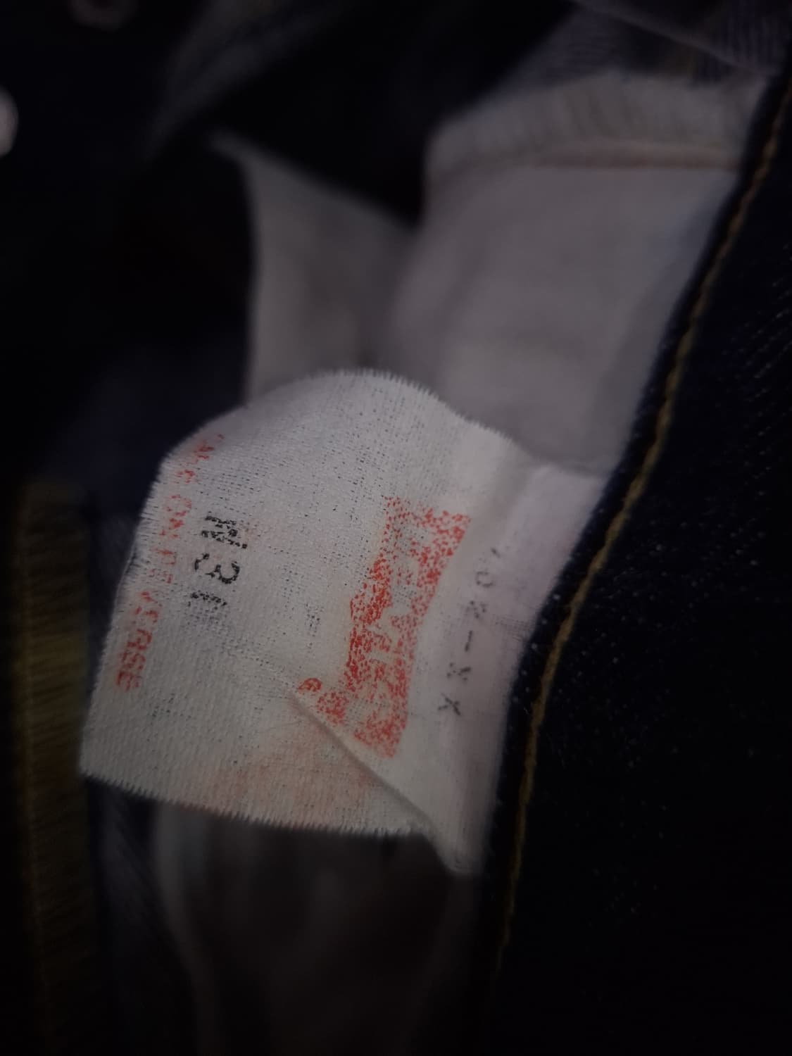 오리지날 90's 일본판 리바이스 702 신치백 셀비지 데님진 상품이미지4