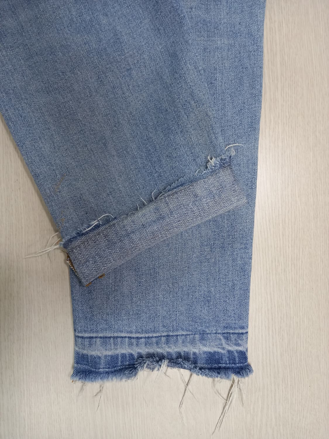 30 REAKER 데미지워싱 스판 테이퍼드 리페어진 30-244 상품이미지5