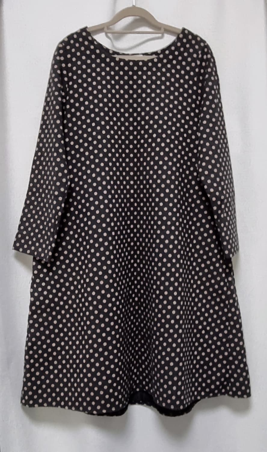 도트 패턴 박시 원피스 상품이미지3