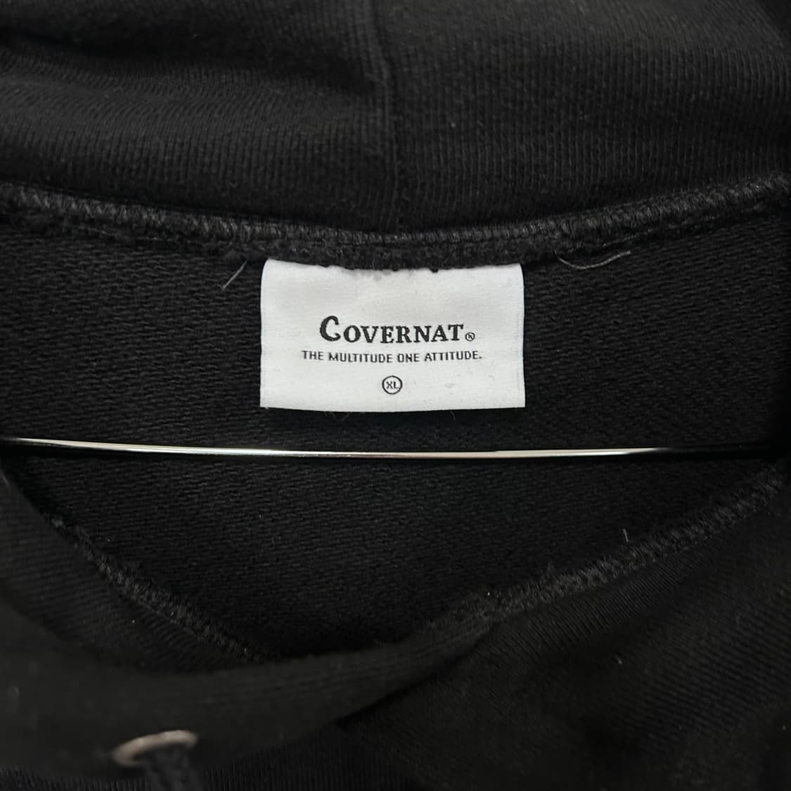 커버낫 스몰로고 헤비코튼 오버핏 후드티 상품이미지3