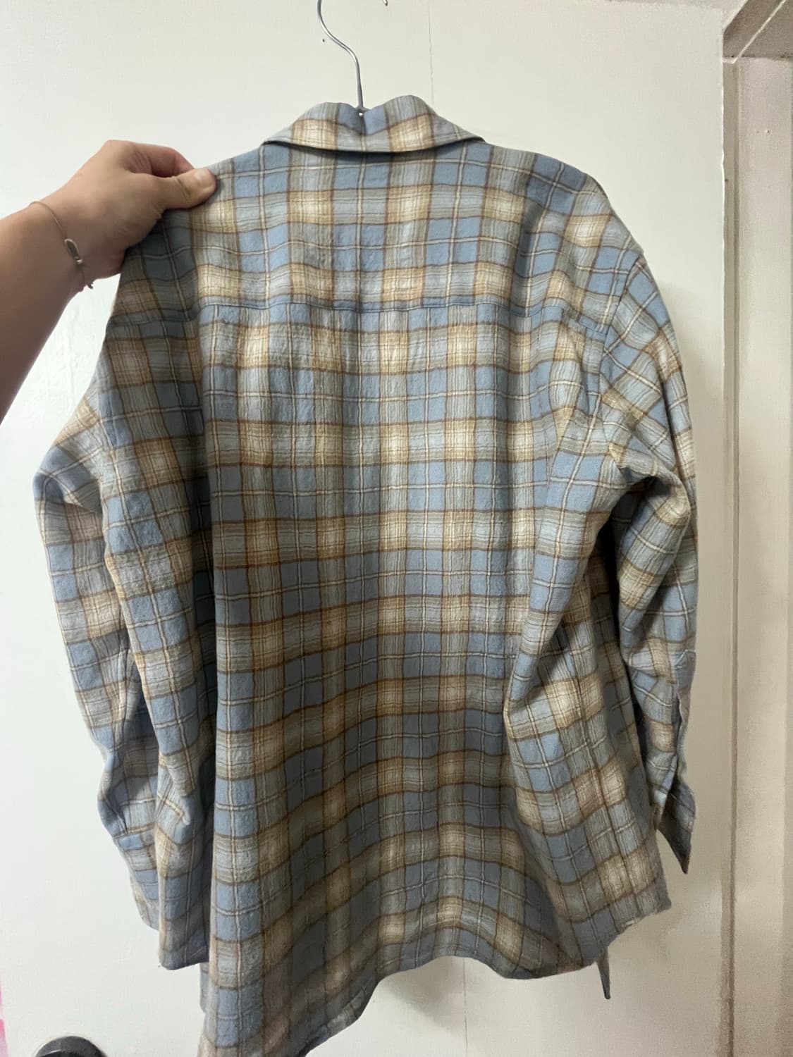 오라리 에어리울 체크셔츠 0사이즈 상품이미지2