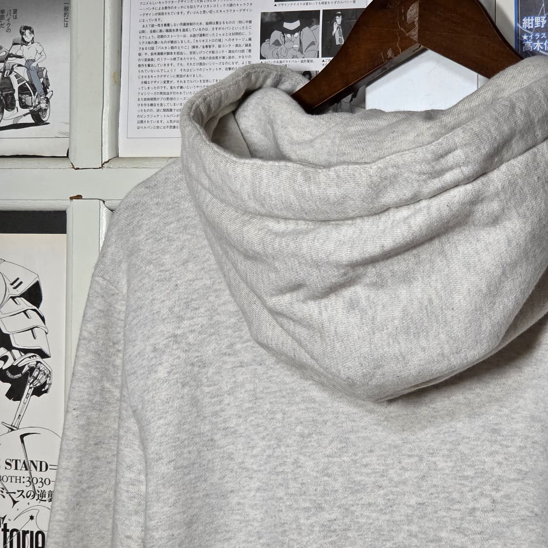 폴프랭크 멜란지 백 프린팅 후드집업 상품이미지6