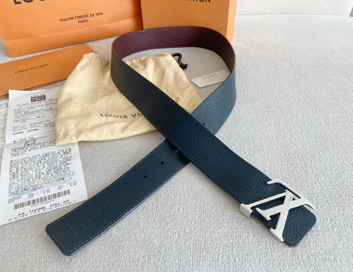 루이비통 LV 이니셜 벨트 리버서블 양면 벨트 90 사이즈 상품이미지6
