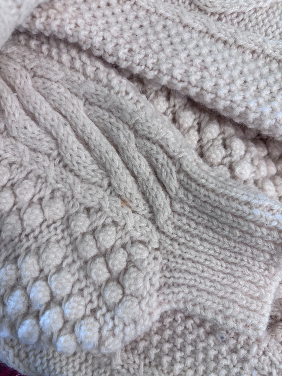 빈티지 니트 아란니트 피셔맨니트 흰순이 상품이미지7