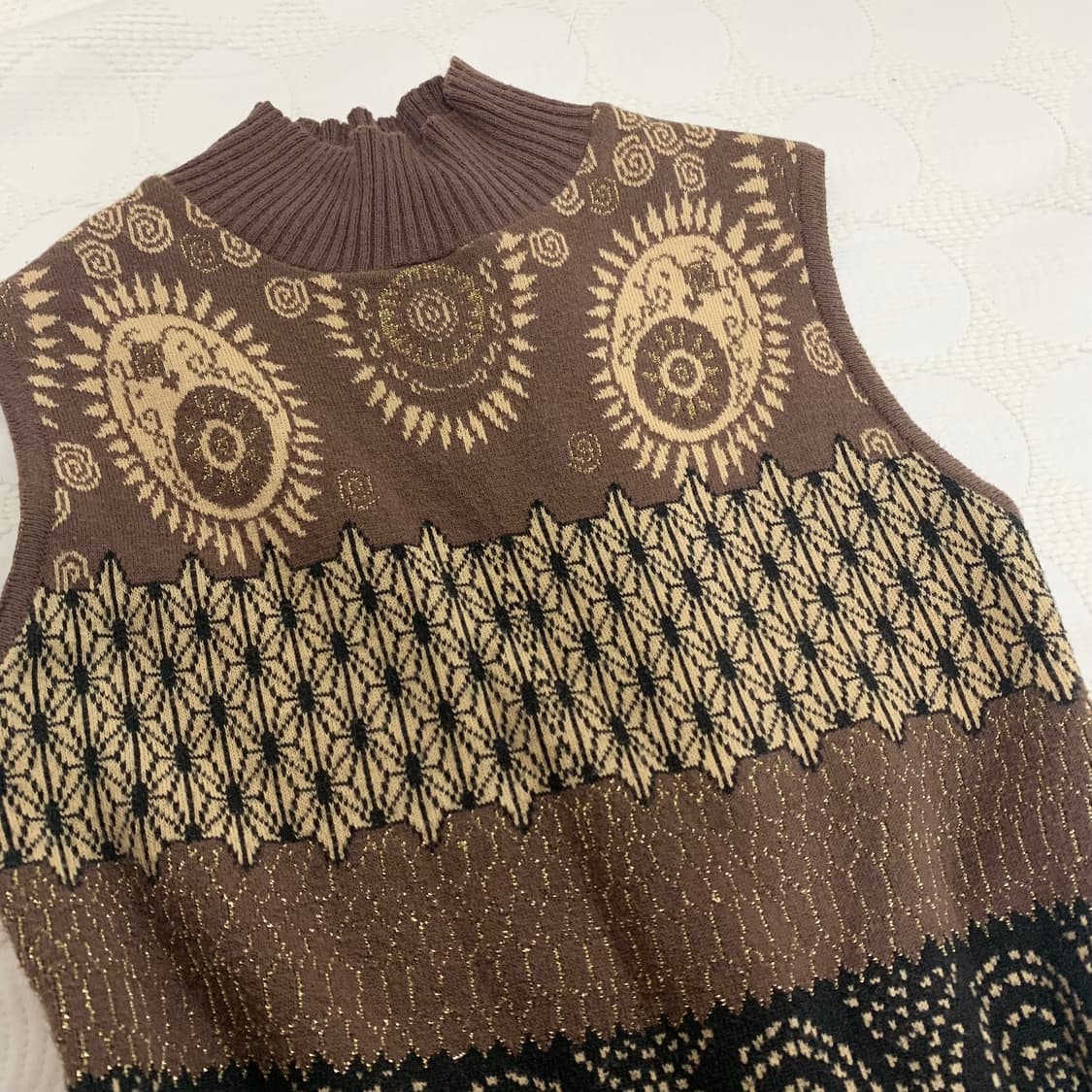 겐조 니트 슬리브리스 하이넥 탑 상품이미지5