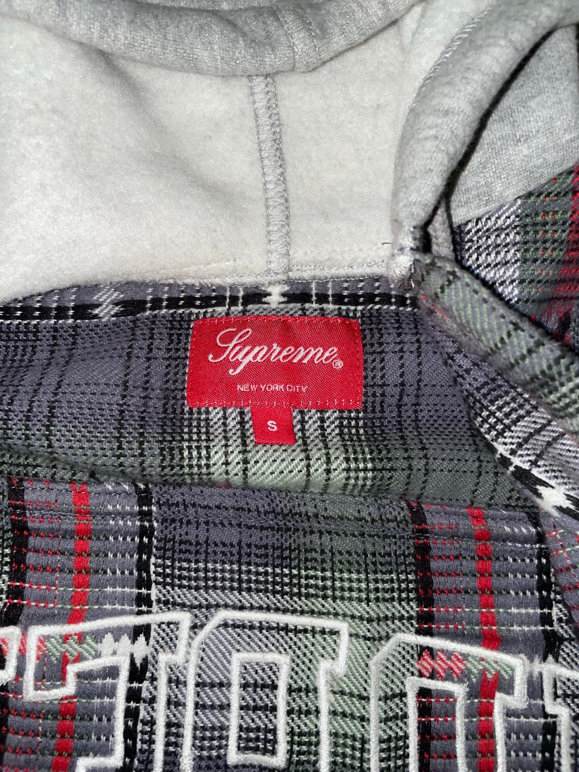 슈프림 플란넬 후디드 셔츠 상품이미지3