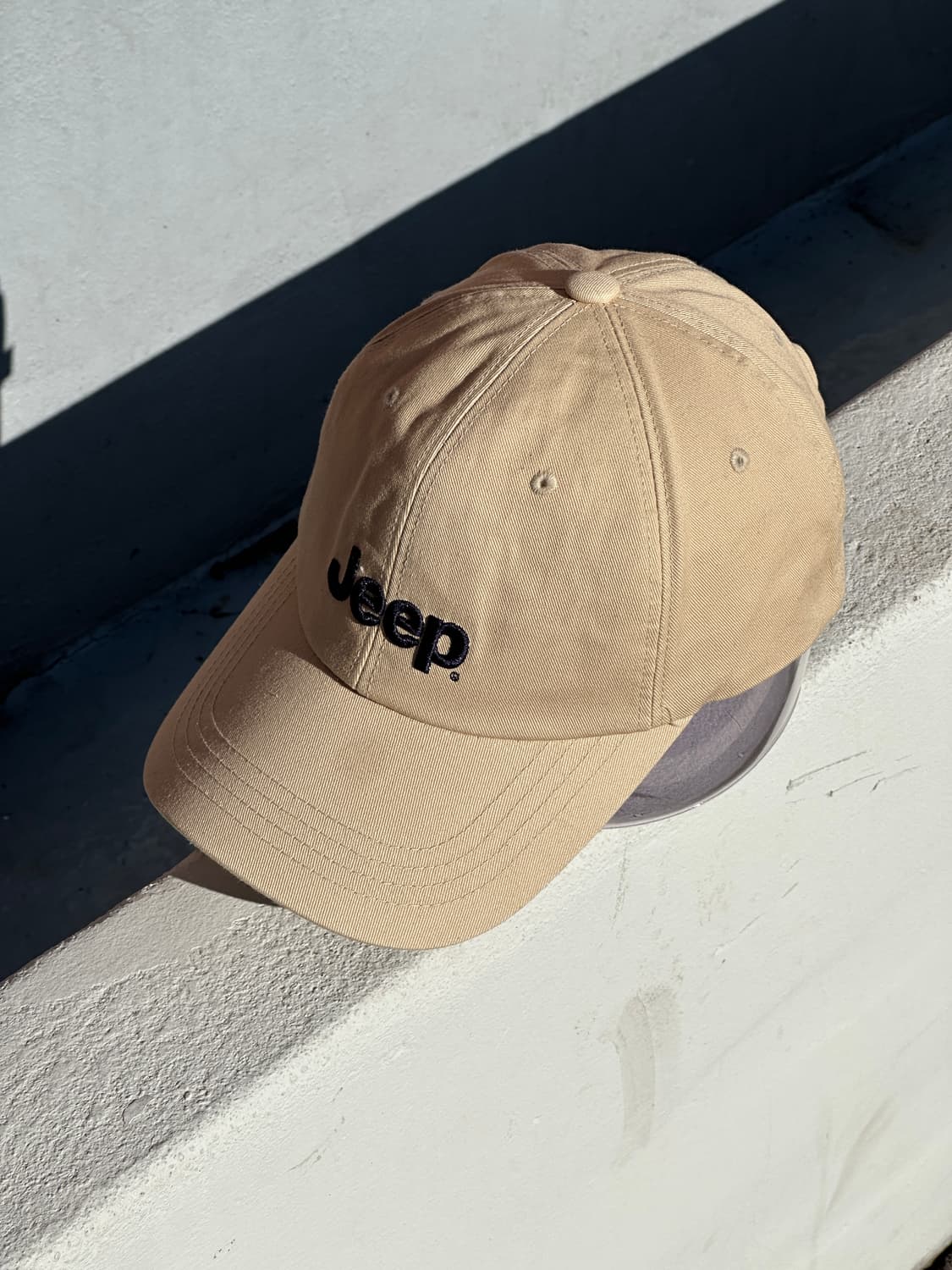 [F] Jeep 지프 로고 베이지 볼캡 모자 상품이미지2
