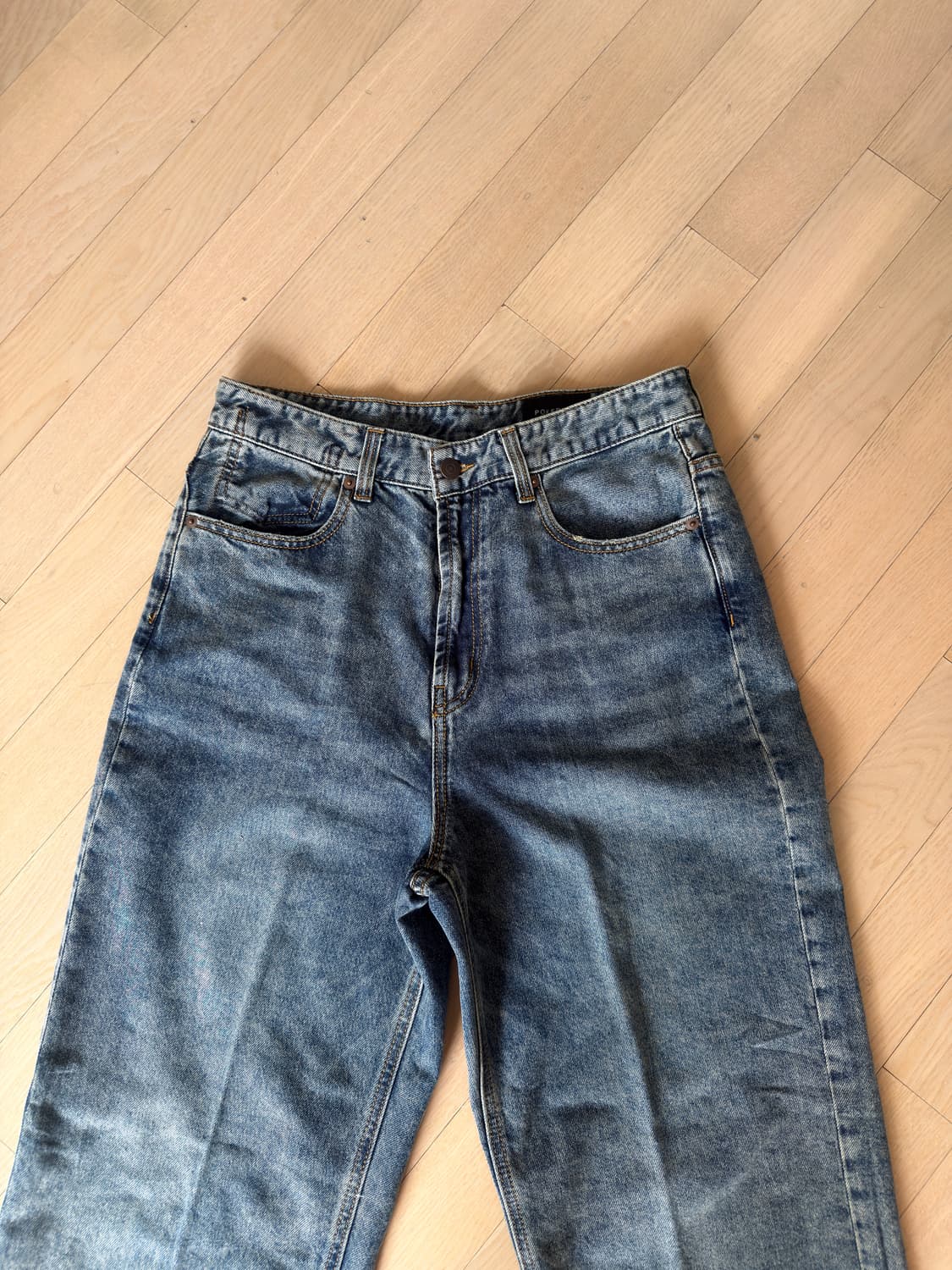 포커페이스 / TEN.CO 루즈 와이드 데님 / 2사이즈 상품이미지4