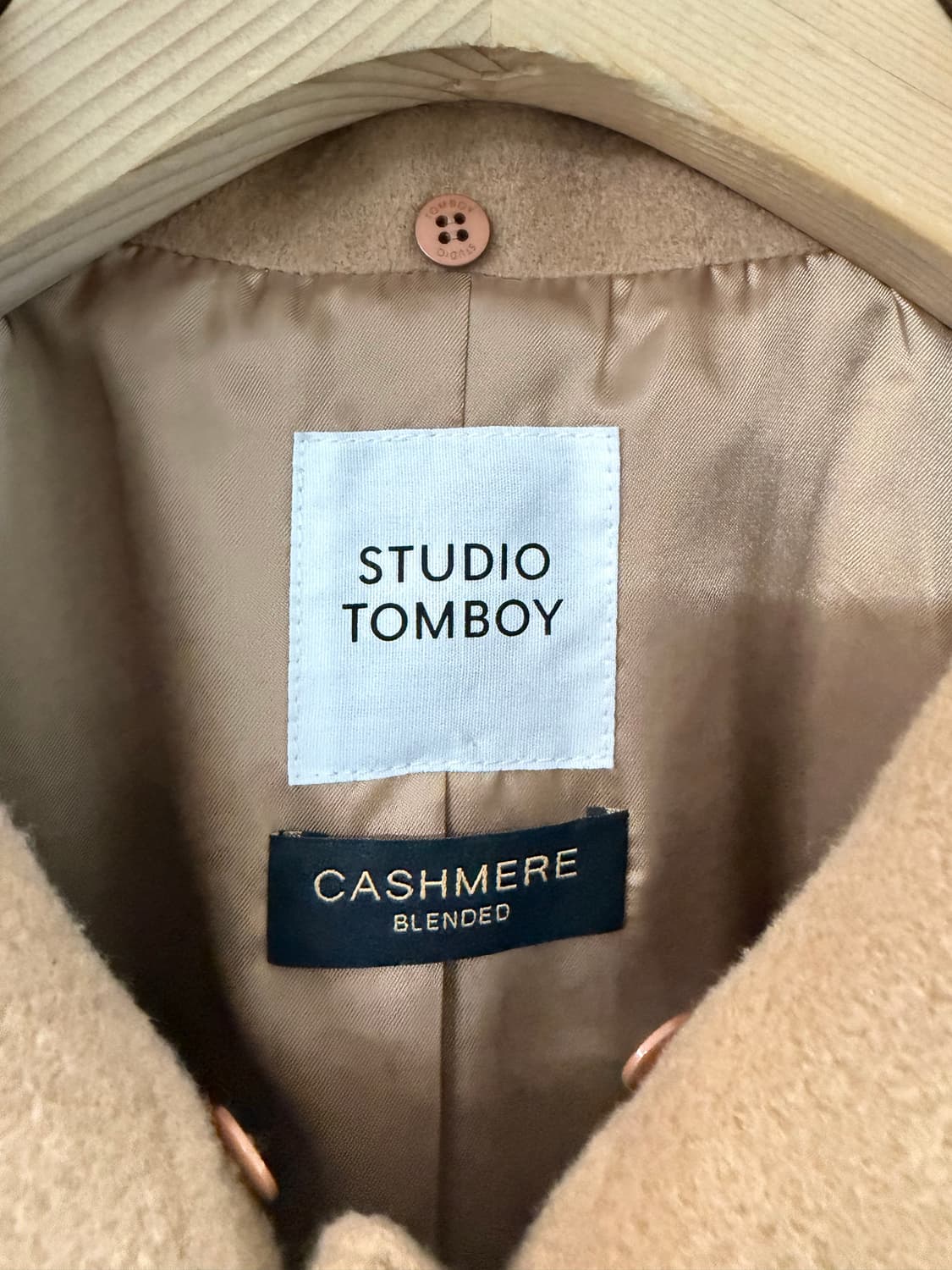 스튜디오 톰보이 캐시미어 코트 상품이미지5