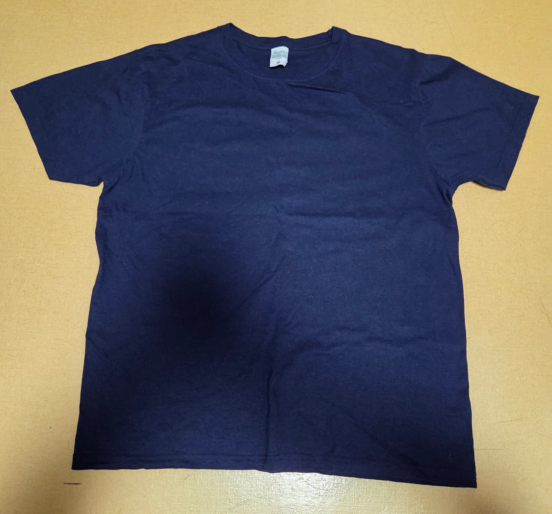 길단 XL 회색/네이비 반팔 티셔츠 상품이미지1