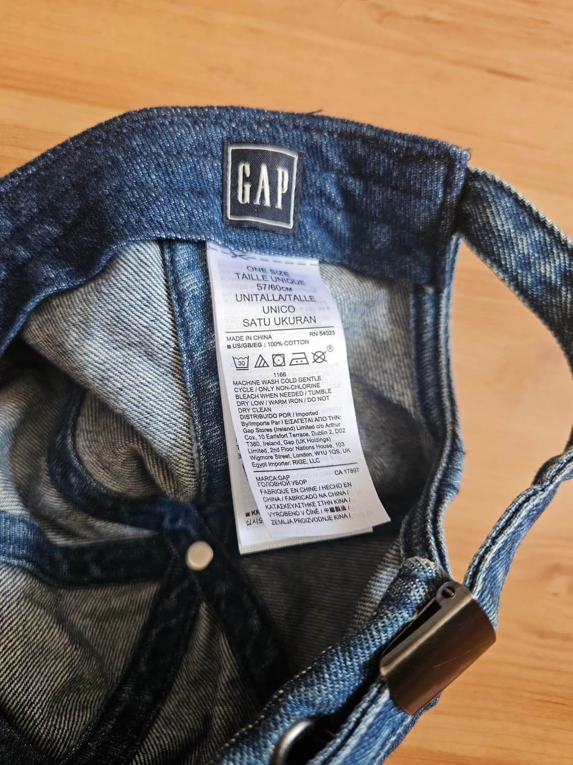 미사용) GAP 청 데님 볼캡 모자 상품이미지3