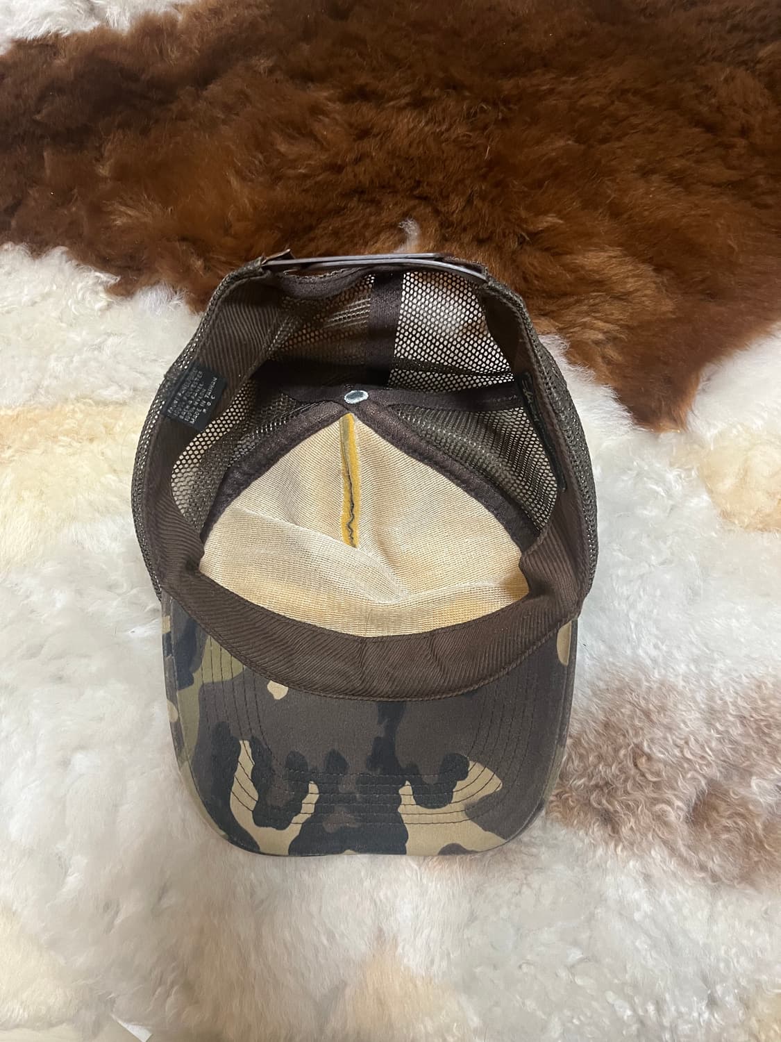 90s 올드 스투시 아카이브 카모 트러커캡 상품이미지2