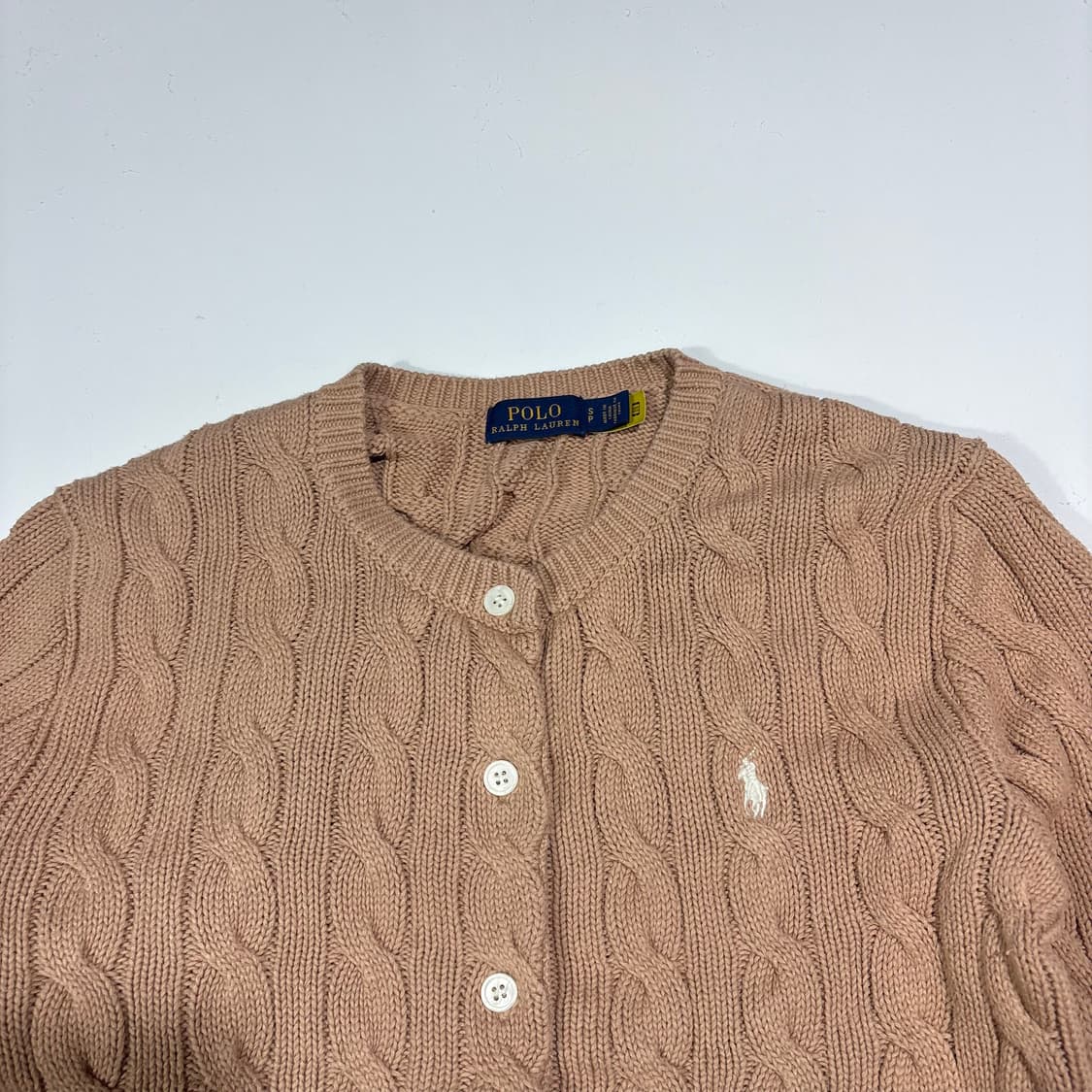 폴로랄프로렌 베이지 케이블 니트 가디건 상품이미지2