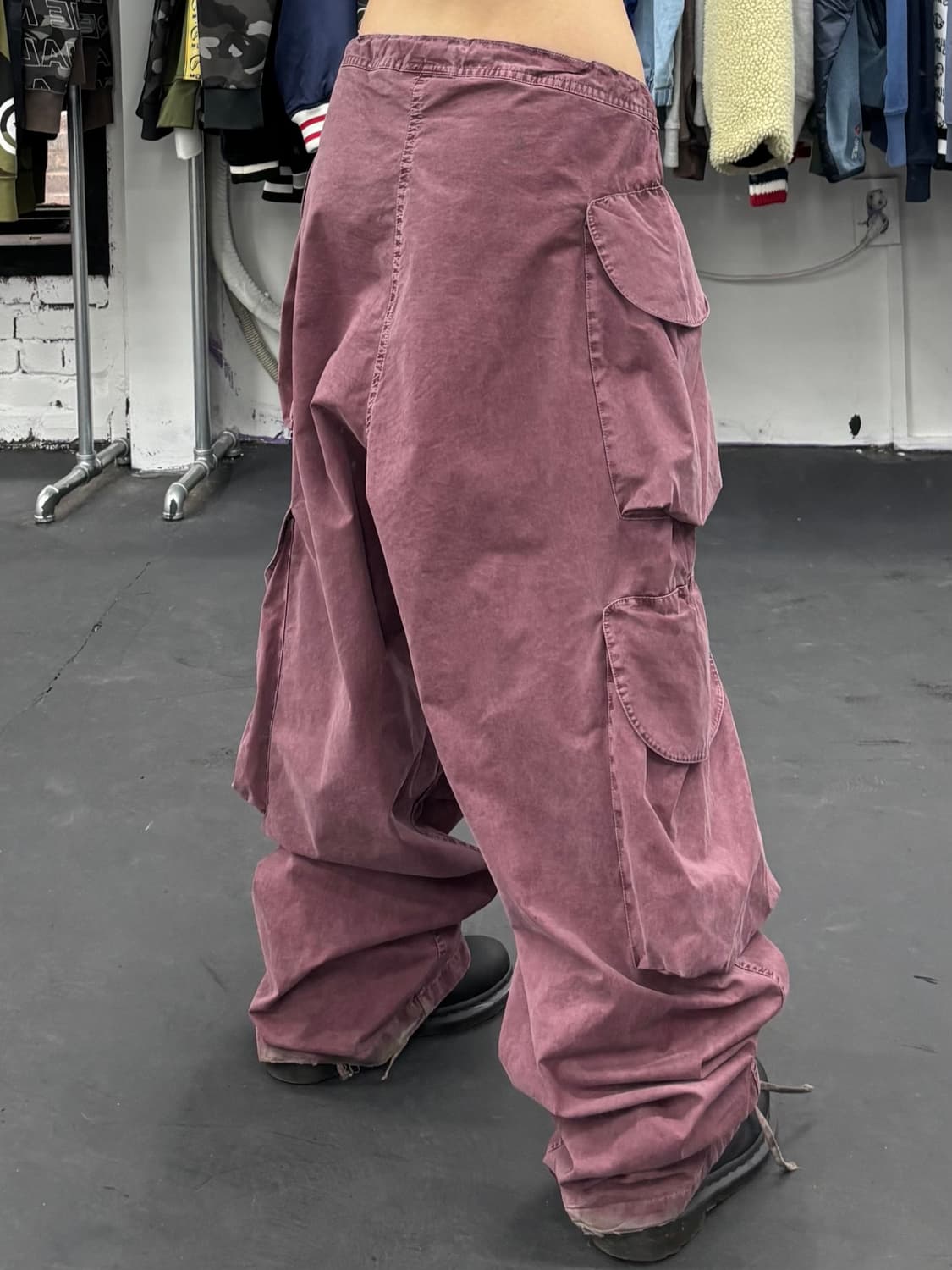 퍼플 코튼 카고팬츠 상품이미지5