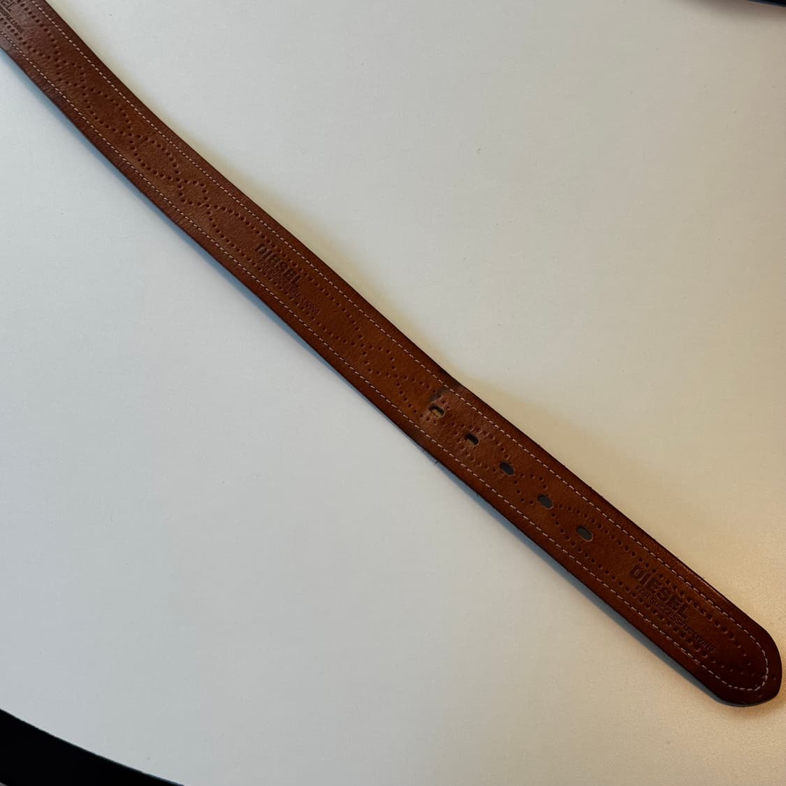 DIESEL 디젤 웨스턴 레더 벨트 (OS) 브라운 상품이미지7