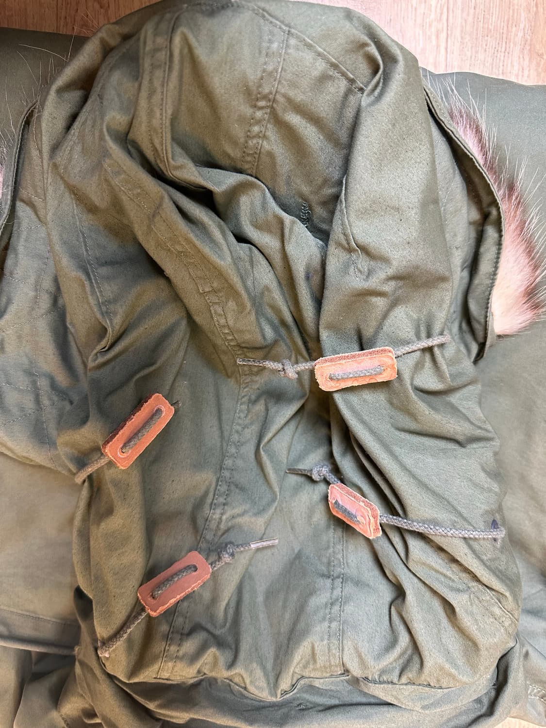 M65 Fishtail XS / 오리지널 (외피+내피+코요테 털 후드) 상품이미지9