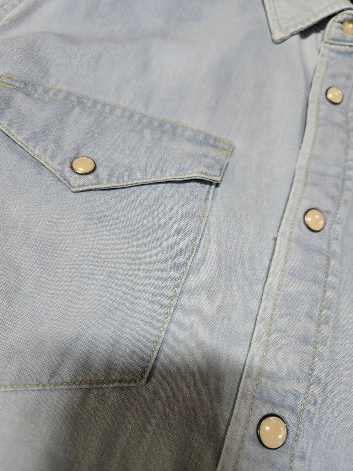 Lee 라이트 워싱 데님 웨스턴 셔츠 상품이미지7