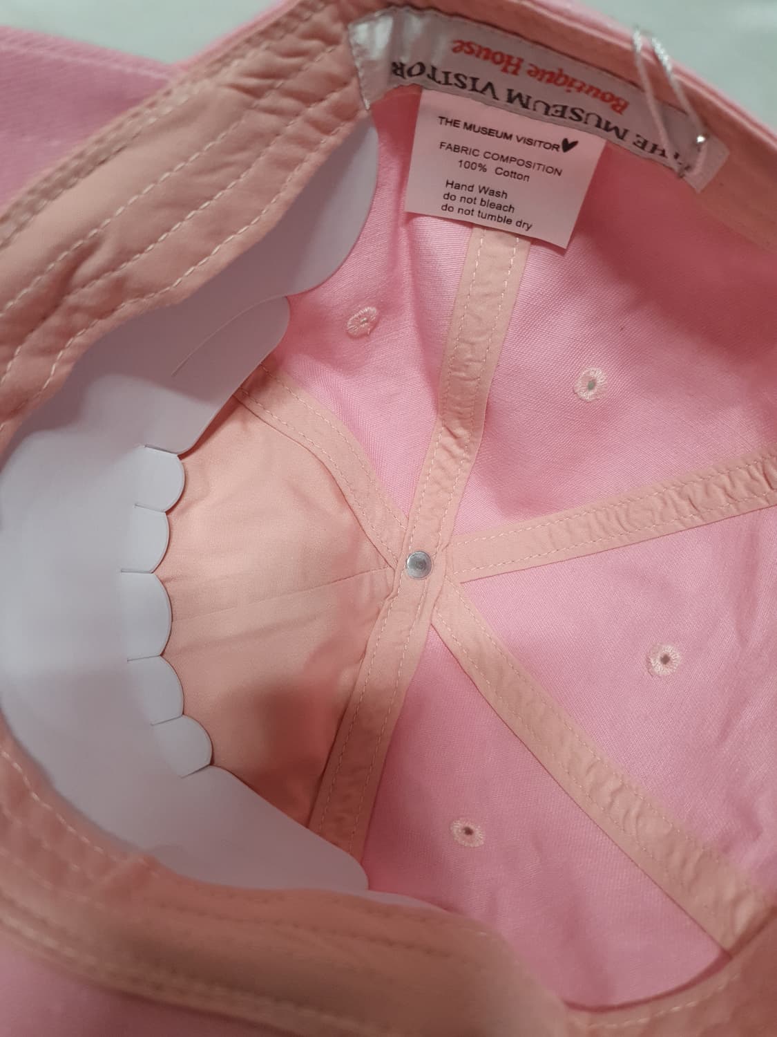 핑크 스마일 그라데이션 더뮤지엄비지터 모자 볼캡  상품이미지8