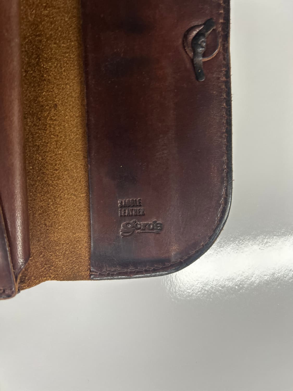 GOROS 고로스 새들레더 콘초 브라운 장지갑 상품이미지4